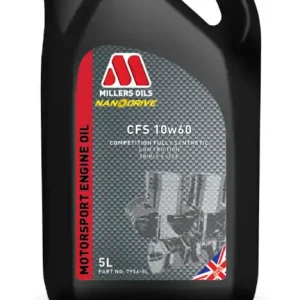 Millers Oils NanoDrive CFS 10w60 plně syntetický motorový olej s nano částicemi 5 L - Nově v nabídce