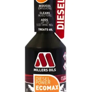 Téměř vyprodáno - Millers Oils Diesel Power ECOMAX One Shot Boost jednorázová aditivace nafty 250 ml