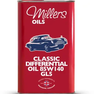 Skvělé hodnocení - Millers Oils Classic Differential Oil EP 85w140 GL5 hypoidní minerální převodový olej pro veterány 1 L