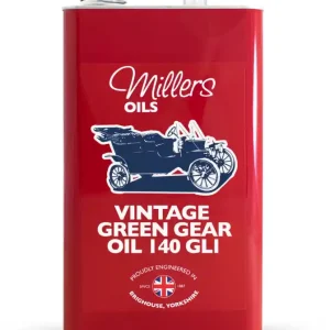 Millers Oils Vintage Green Gear Oil 140 GL1 minerální převodový olej pro veterány 5 L - K dispozici