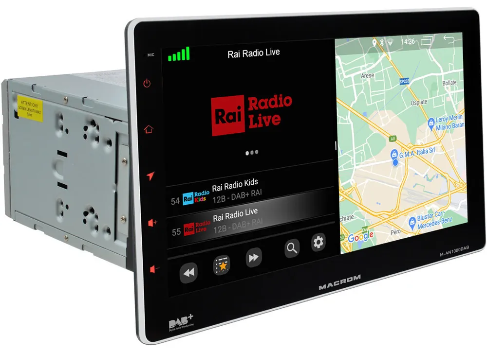 Android autorádio MACROM M-AN1000DAB | Oblíbený u zákazníků