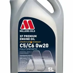 Millers Oils XF PREMIUM C5/C6 0w20 5 L plně syntetický olej - Ušetřete více