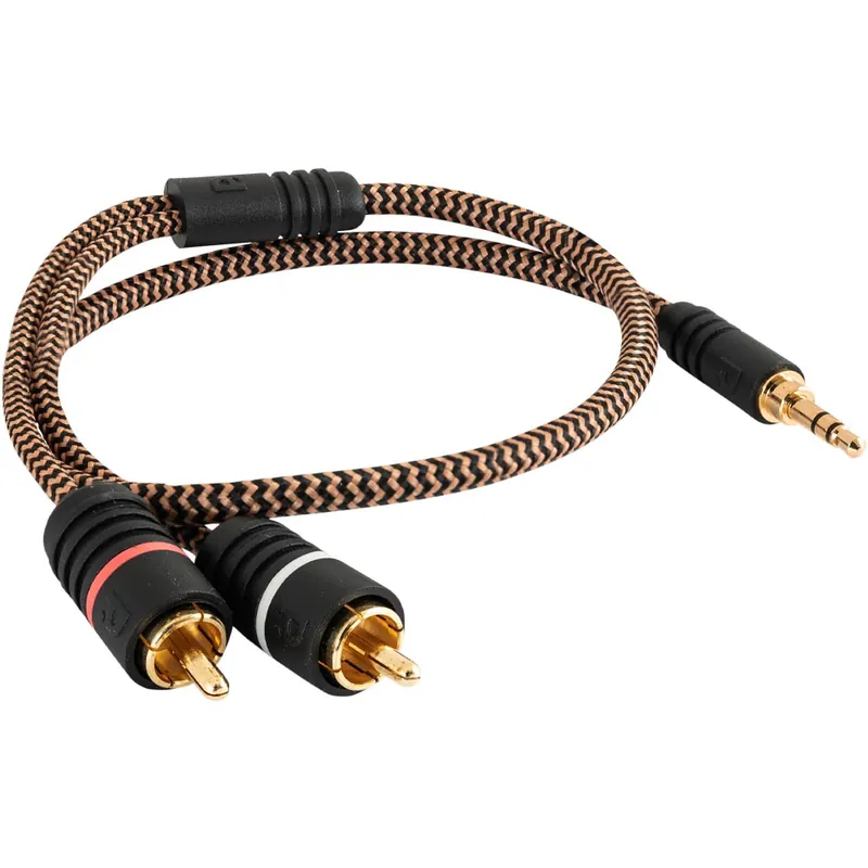 Signálový kabel v opletu Proson Arctic Series AUX 3.5mm - RCA (0.5 m) - Jen dnes