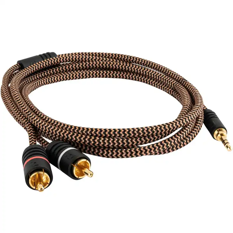Signálový kabel v opletu Proson Arctic Series AUX 3.5mm - RCA (2 m) - Bestseller