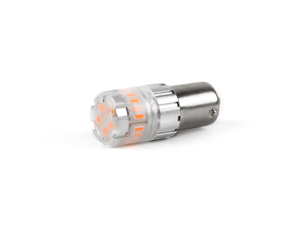 Outlet | LED BA15S oranžová, 12V, 23LED SMD