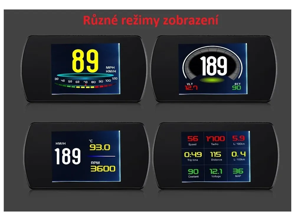 Oblíbený produkt | Palubní DISPLEJ 3" LCD, OBDII, FULL
