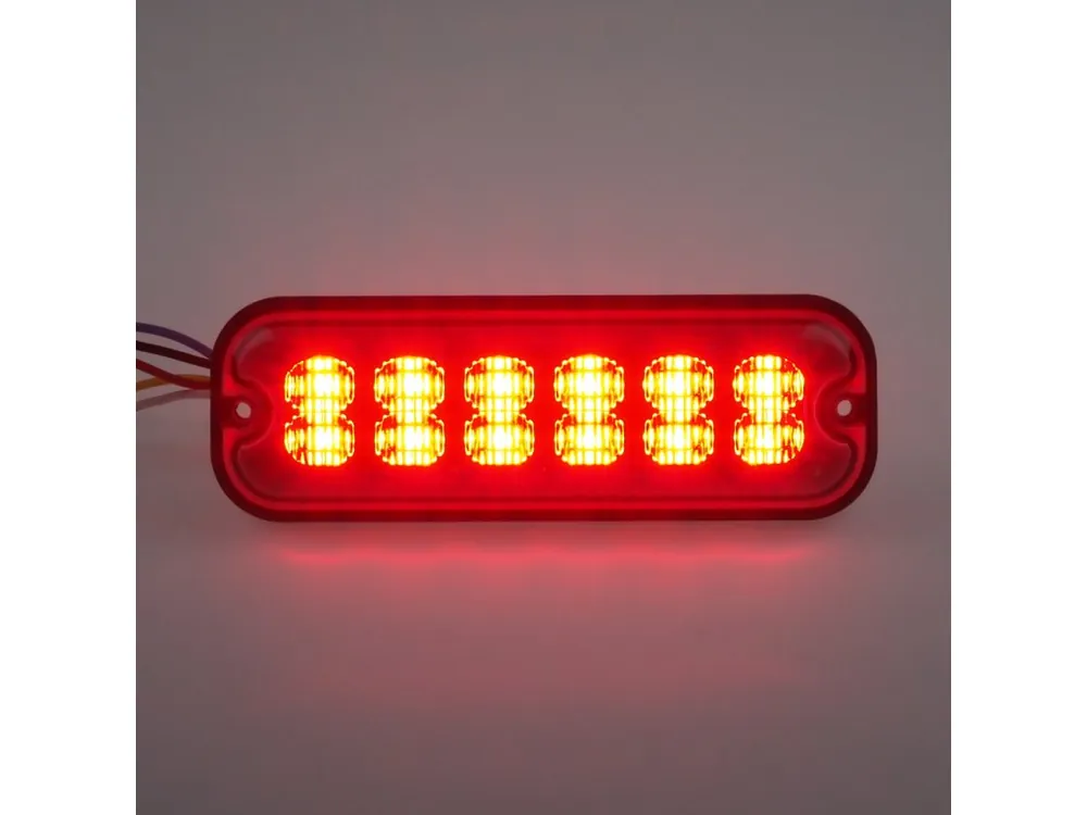 Sleva navíc | PREDATOR 12x4W LED, 12-24V, červený, ECE R10