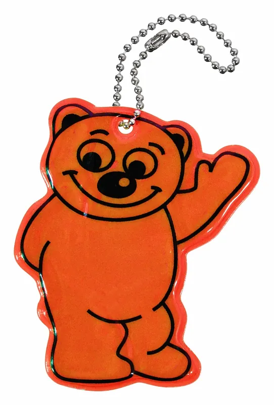 Snížená cena | Přívěšek reflexní BEAR - oranžový