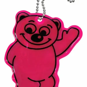 Přívěšek reflexní BEAR - fialový - Novinka