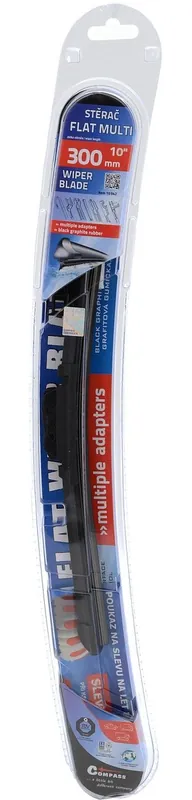 Stěrač FLAT MULTI 300mm s adaptéry - Právě uvedeno na trh