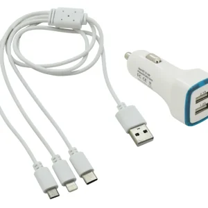 Ihned k objednání | Nabíječka telefonu USB 3in1 (micro USB, iPhone, USB C)