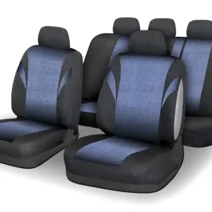 Zvýhodněná cena - Potahy sedadel sada 9ks POLY modré AIRBAG