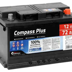 Rychlé doručení - Autobaterie COMPASS PLUS 12V 72Ah 640A