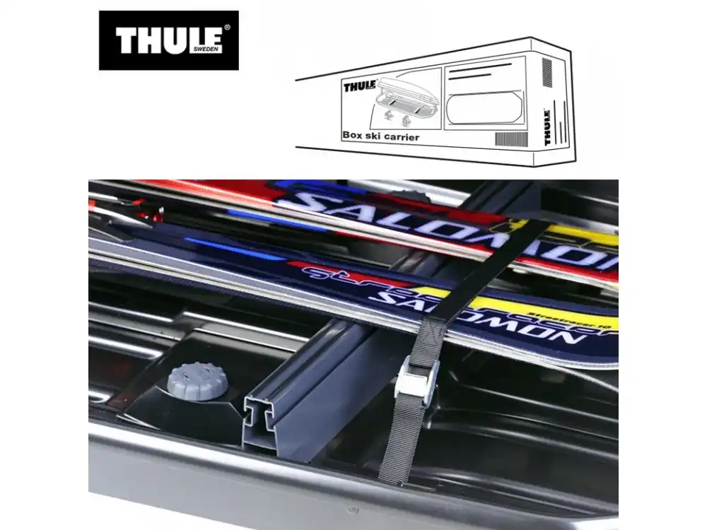 Extra sleva | Thule Box Ski Carrier Adapter 694-7 Držák lyží do střešního boxu