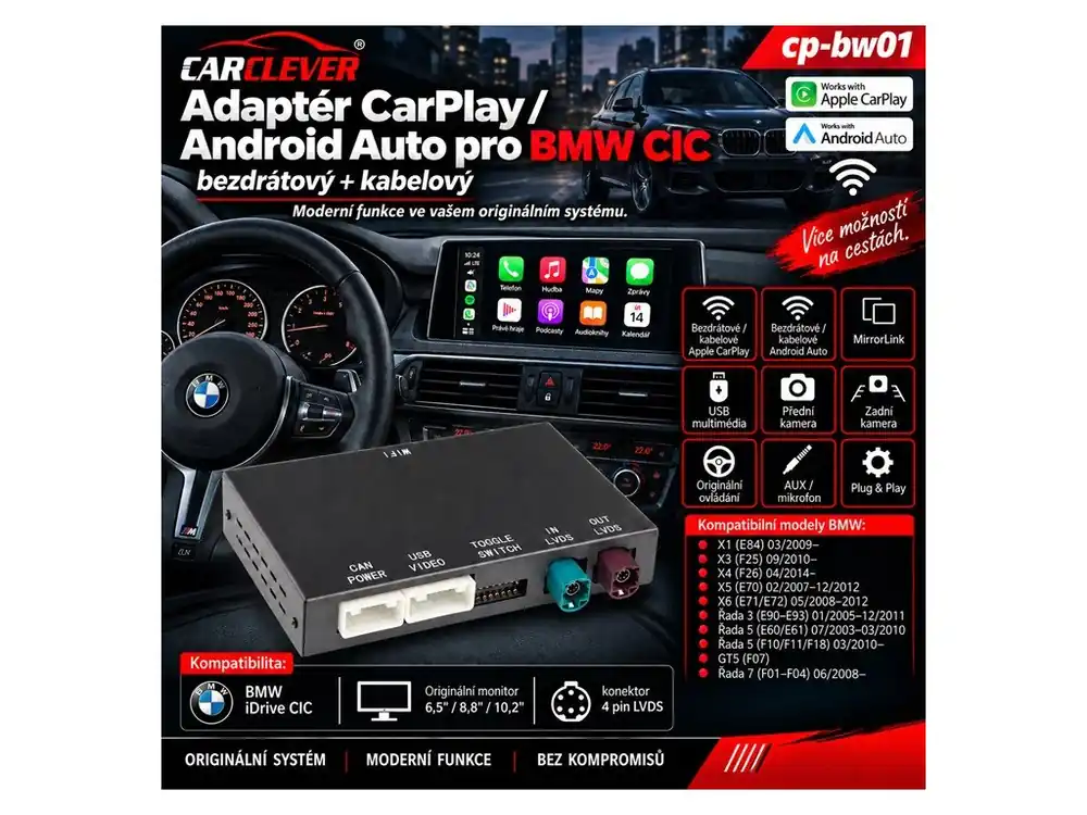 Prodejní hit | Adaptér CarPlay/Android Auto BMW CIC