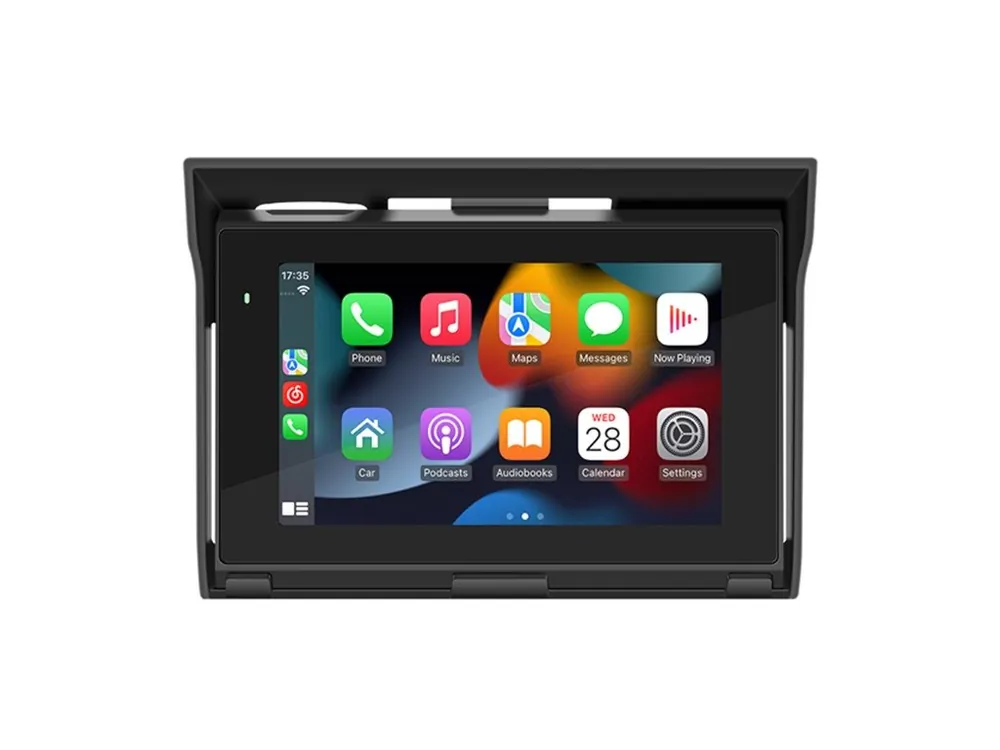 Monitor 5" na motocykl s Apple CarPlay, Android auto, Bluetooth, mini USB, micro SD - Prodejní hit