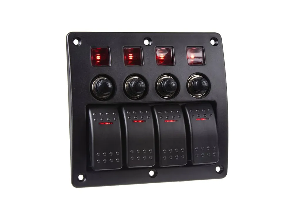 Panel s 4x spínači Rocker 12/24V - Výborné hodnocení