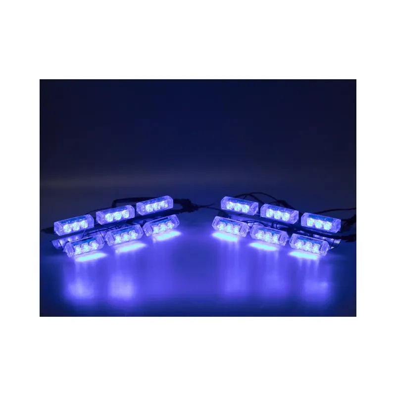 Rychlá expedice - PREDATOR LED do mřížky, 12V, modrý