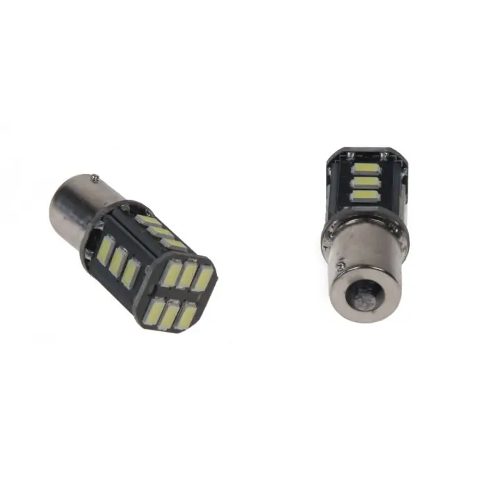 LED BA15s bílá, 12V, 18LED/5630SMD | Cenová bomba