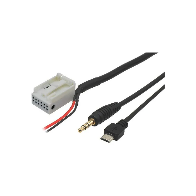 Výhodná cena - AUX a micro USB adapter VW / Skoda