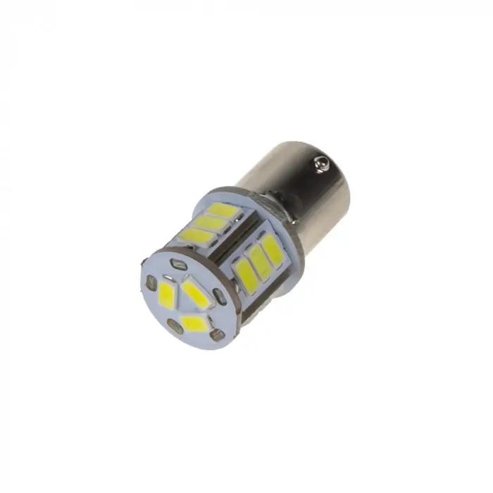 Extra sleva | LED BA15s bílá, 24 V, 18LED/5730SMD