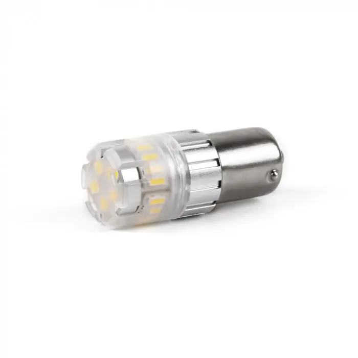 LED BAU15S bílá, 12V, 23LED SMD - Prodejní hit