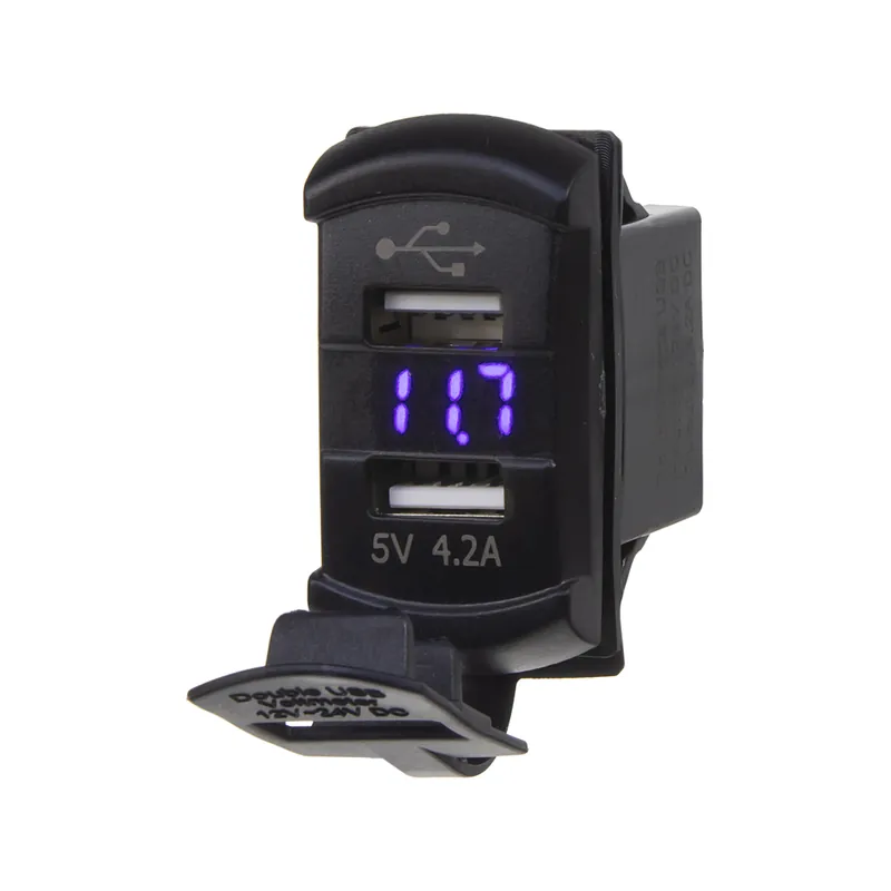 2x USB zásuvka s voltmetrem "Rocker" - Ušetřete více