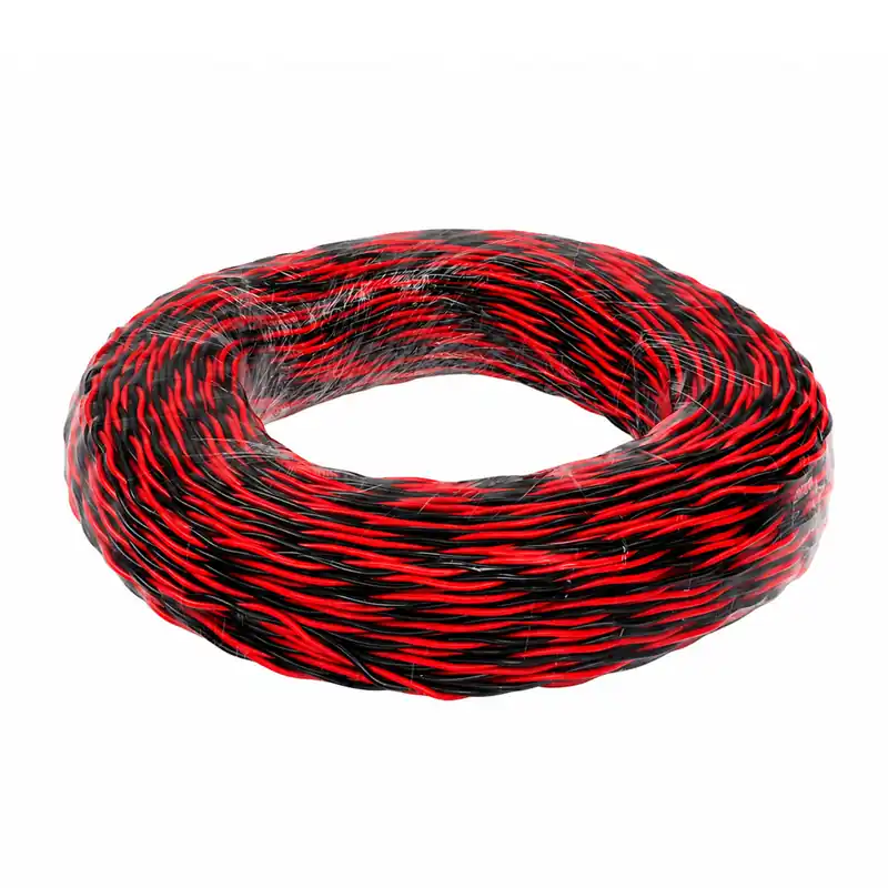 Zvýhodněná cena | Kabel kroucený 2x 0,8 mm, červená/černá, 100 m bal