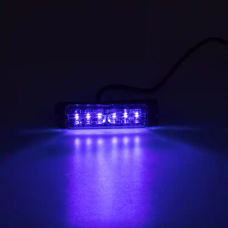 LINEAR LED 6x5W LED, 12-24V, modrý, ECE R65 | Speciální nabídka