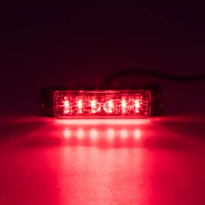 LINEAR LED 6x5W LED, 12-24V, červený, ECE R10 | Velká sleva