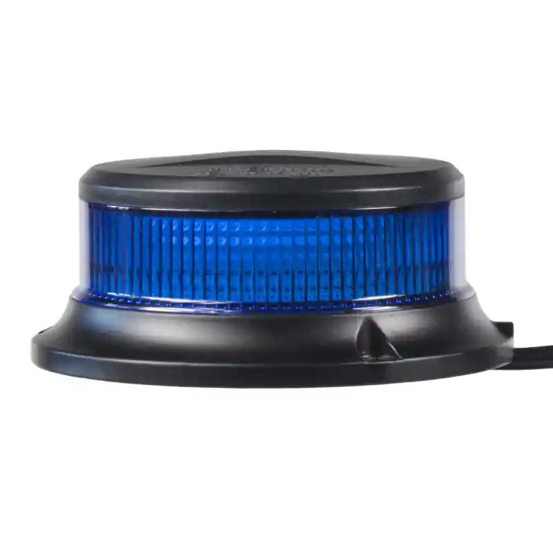 Výprodej - LED maják, 12-24V, 18x1W modrý, magnet, ECE R65