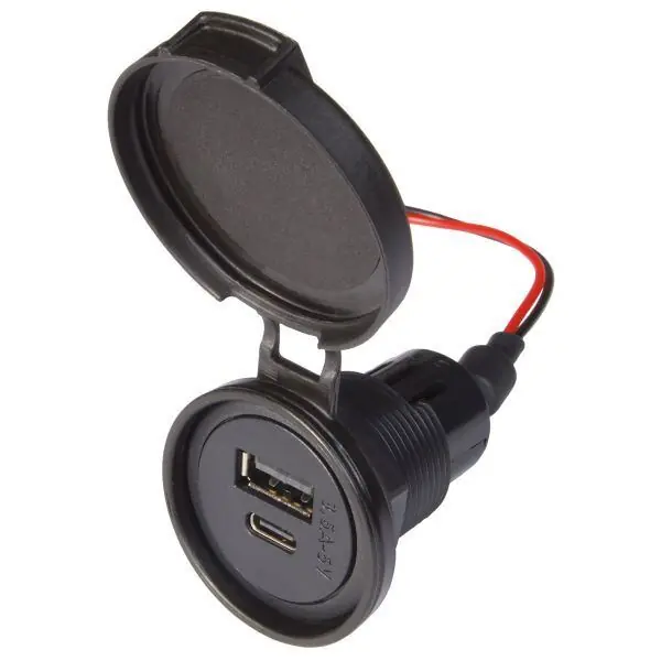 Vestavná USB zásuvka s krytkou | Snížená cena
