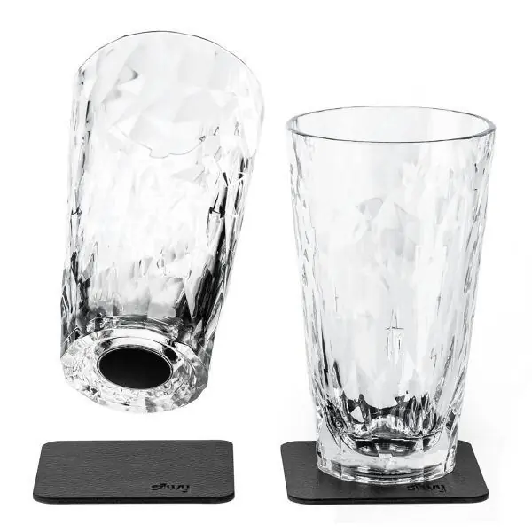 Do vyčerpání zásob - Set dvou plastových sklenic s magnetem na long drink Silwy