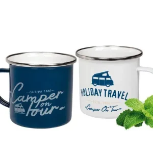 Sada dvou smaltovaných hrnků Holiday Travel Bay City | Blesková nabídka