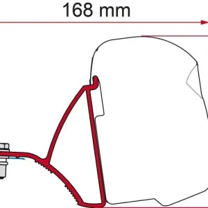 Nově přidáno | Adaptér markýzy Fiamma F43van pro vozidla Trafic, Vivaro, Talento