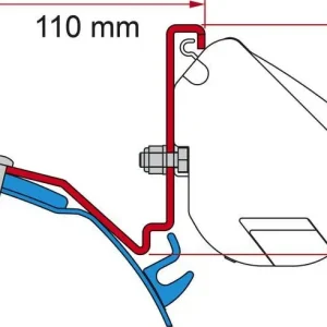 Ušetřete nyní | Adaptér pro markýzy Fiamma F35 PRO na Transit Custom se zvedací střechou