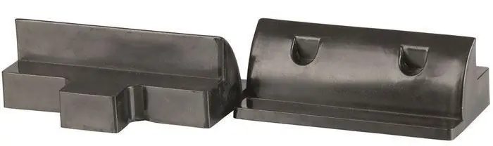 Rovný profil pro solární panely, 2 ks - černé - Extra sleva