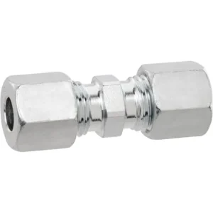 Velká sleva - Rovná spojka na plynové trubky 10 mm, s převlečnými maticemi (RVS 10 x RVS 10)