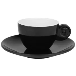 Nabídka | Espresso šálky s podšálky (2+2 ks) Gimex Quadrato Black and White