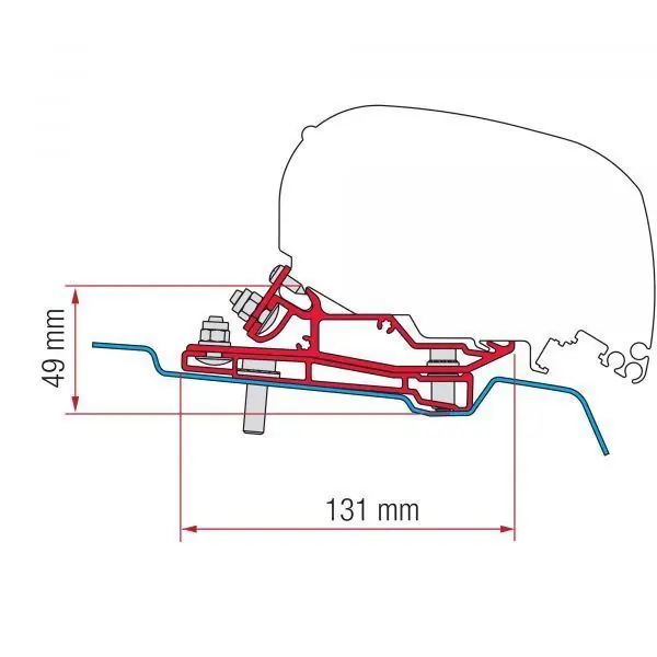 Nově v nabídce | Ford Transit H3 - adaptér pro markýzy Fiamma