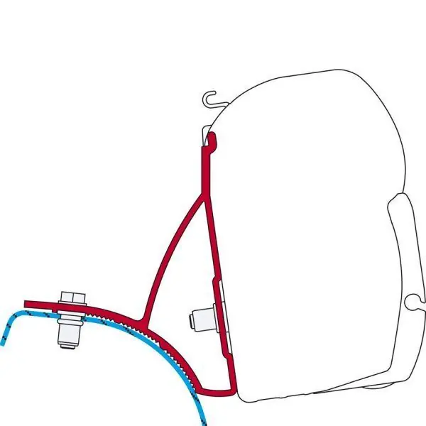 Adaptér markýzy Fiamma pro Renault Trafic, Opel Vivaro, Nissan Primastar - Oblíbený produkt