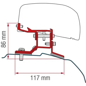 Velmi oblíbený produkt - Ford Transit Custom L1 - adaptér pro markýzy Fiamma