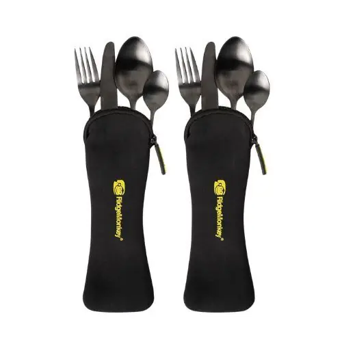 Sada příborů pro dvě osoby Ridge Monkey DLX Cutlery Set Twin Pack | Outlet